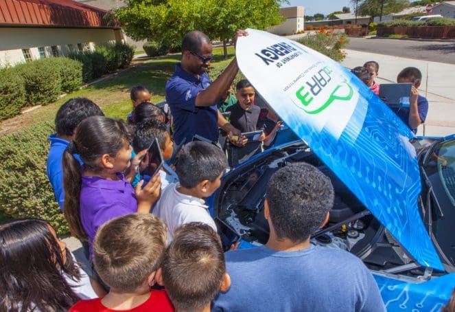 EcoCAR 3 teams have arrived in Yuma, AZ at the GM Desert Proving Grounds (DPG) and will undergo various safety and technical inspections to qualify for on road vehicle testing. Teams will be evaluated on their vehicle’s dynamic safety, handling, and energy consumption in various events.
