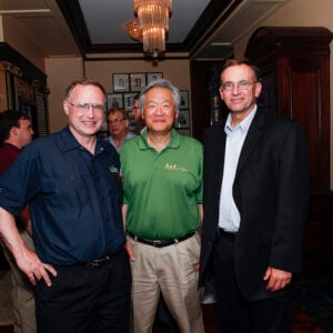 jerry Ku and Roydon Fraser with John Haraf