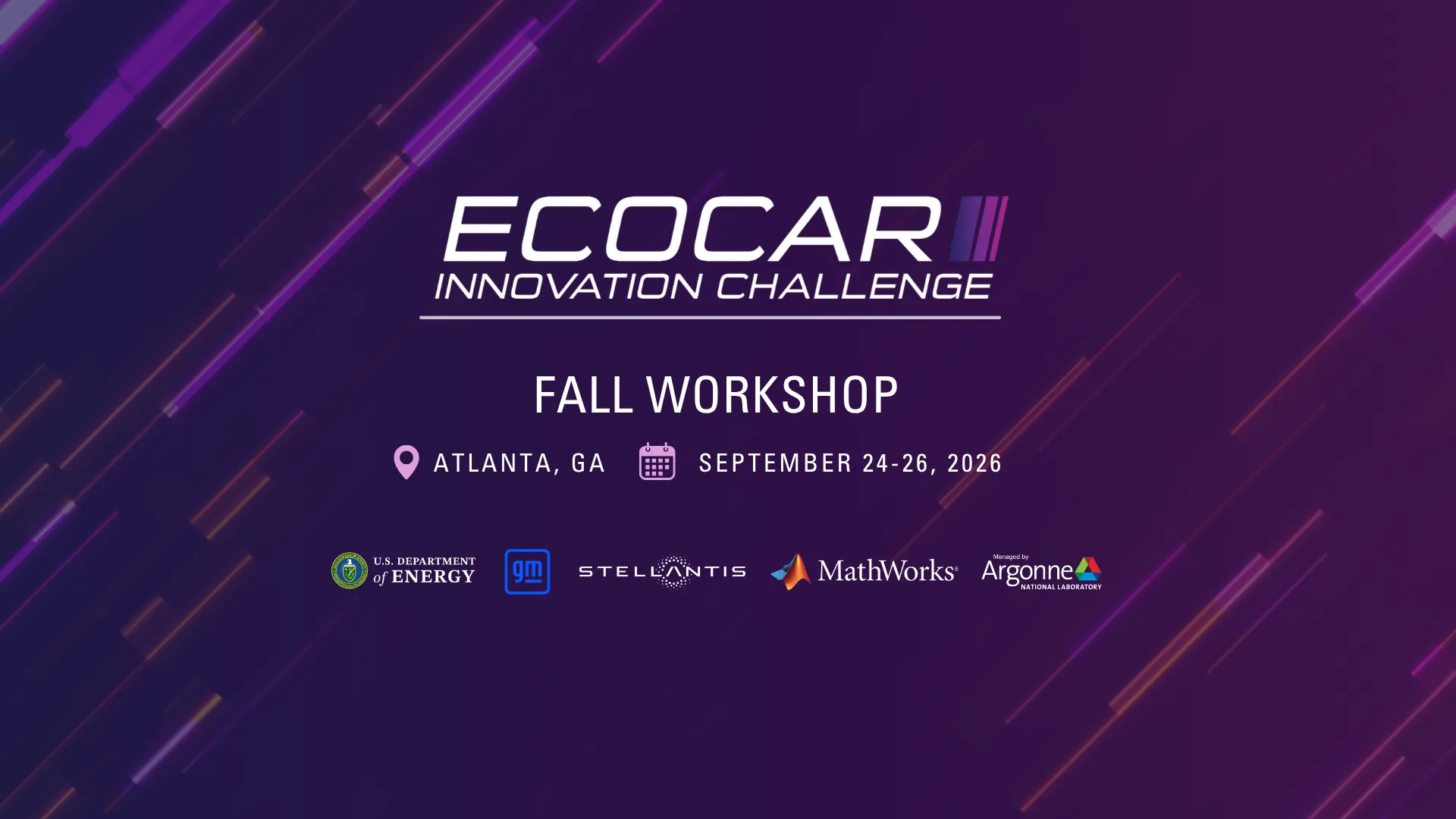 EcoCAR Innovation Challenge Fall Workshop